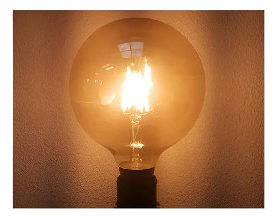 Ampolleta Led G80 Globo Vintage Filamento Retro 8w E27 2700k 8