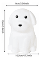 Lámpara Nocturna Infantil En Forma De Perrito 15 Cm Usb Blan - Miniatura 2
