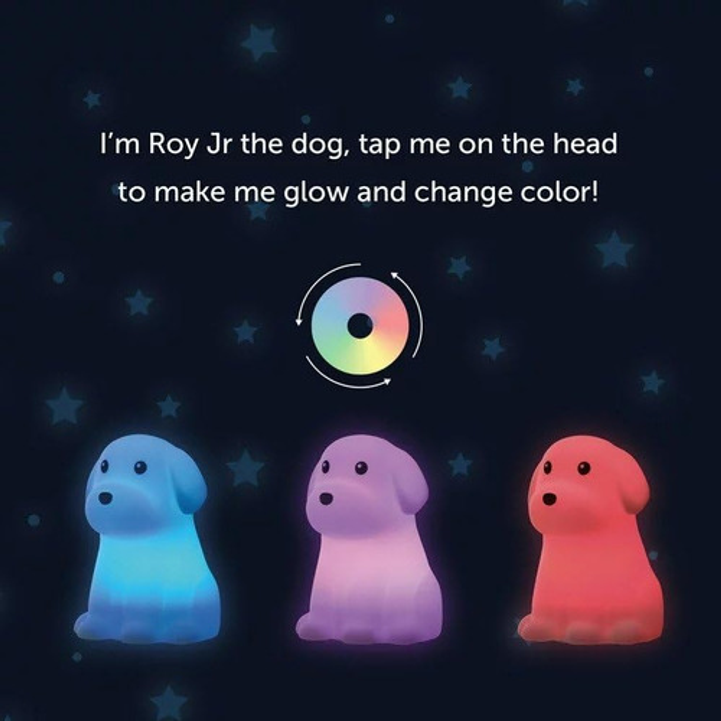 Lámpara Nocturna Infantil En Forma De Perrito 15 Cm Usb Blan 3