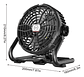 Ventilador Escritorio Inalámbrico Led Usb Camping 4400mah - Miniatura 3