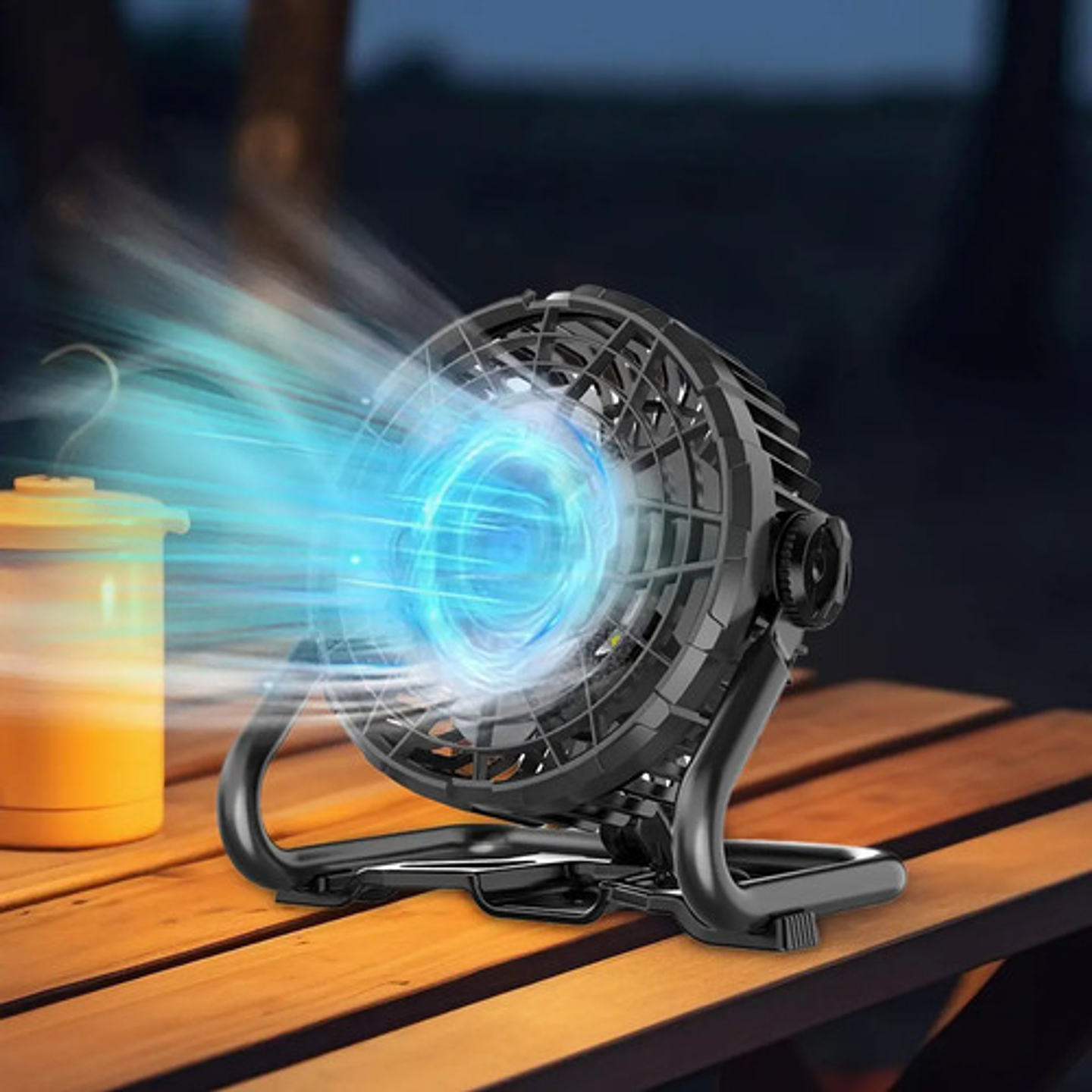 Ventilador Escritorio Inalámbrico Led Usb Camping 4400mah 6