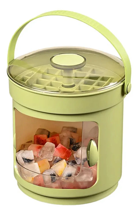 Bandejas Hielo Con Tapa Y Contenedor 36 Cubos Congelador