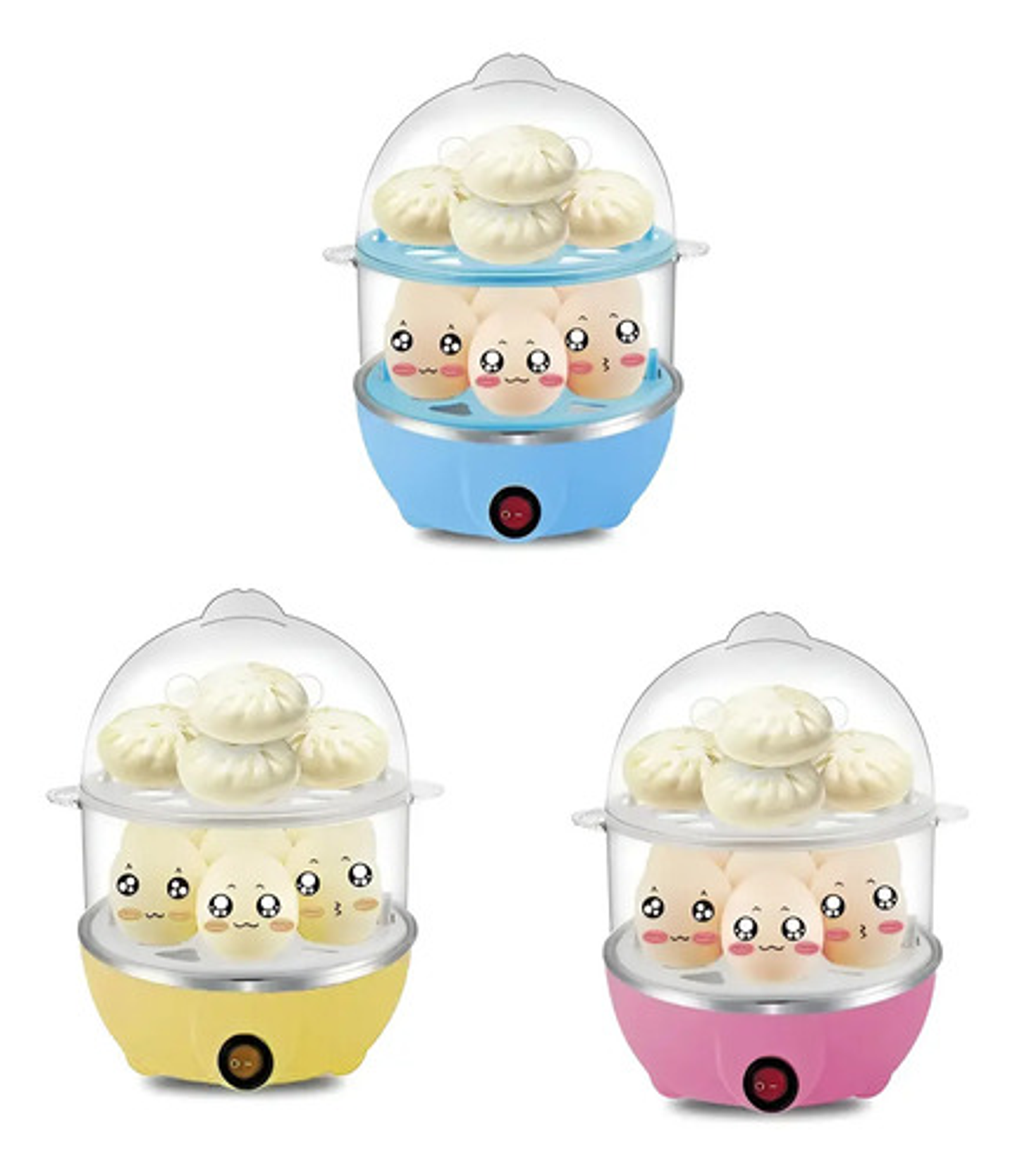 Máquina Hervidor Cocedor Huevos Vapor 14 Huevos Doble Capa 1