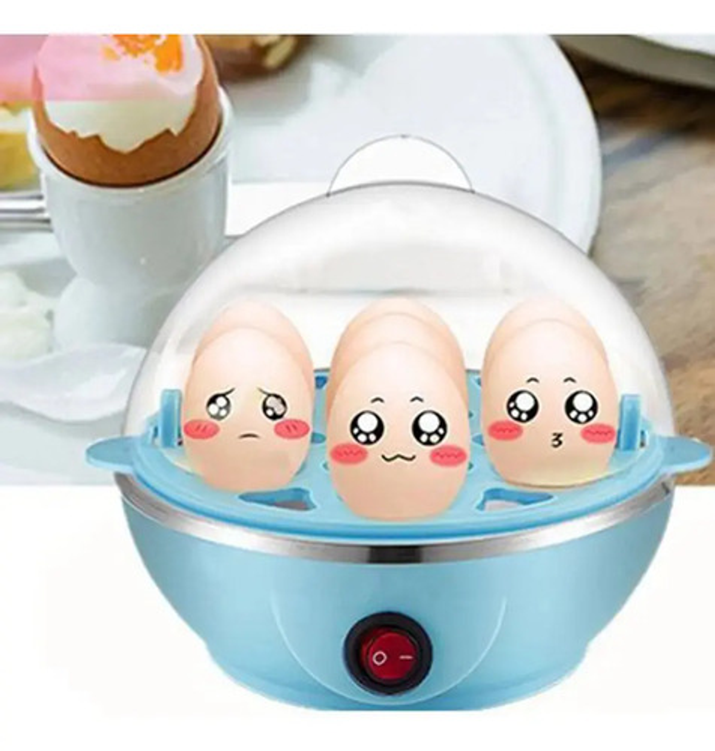 Máquina Hervidor Cocedor Huevos Vapor 14 Huevos Doble Capa 4