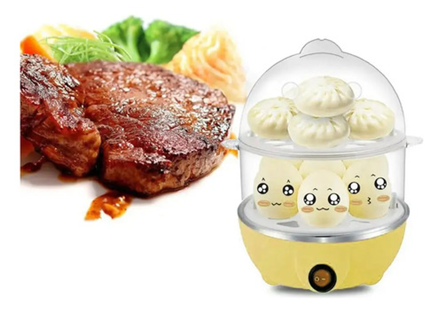 Máquina Hervidor Cocedor Huevos Vapor 14 Huevos Doble Capa 6