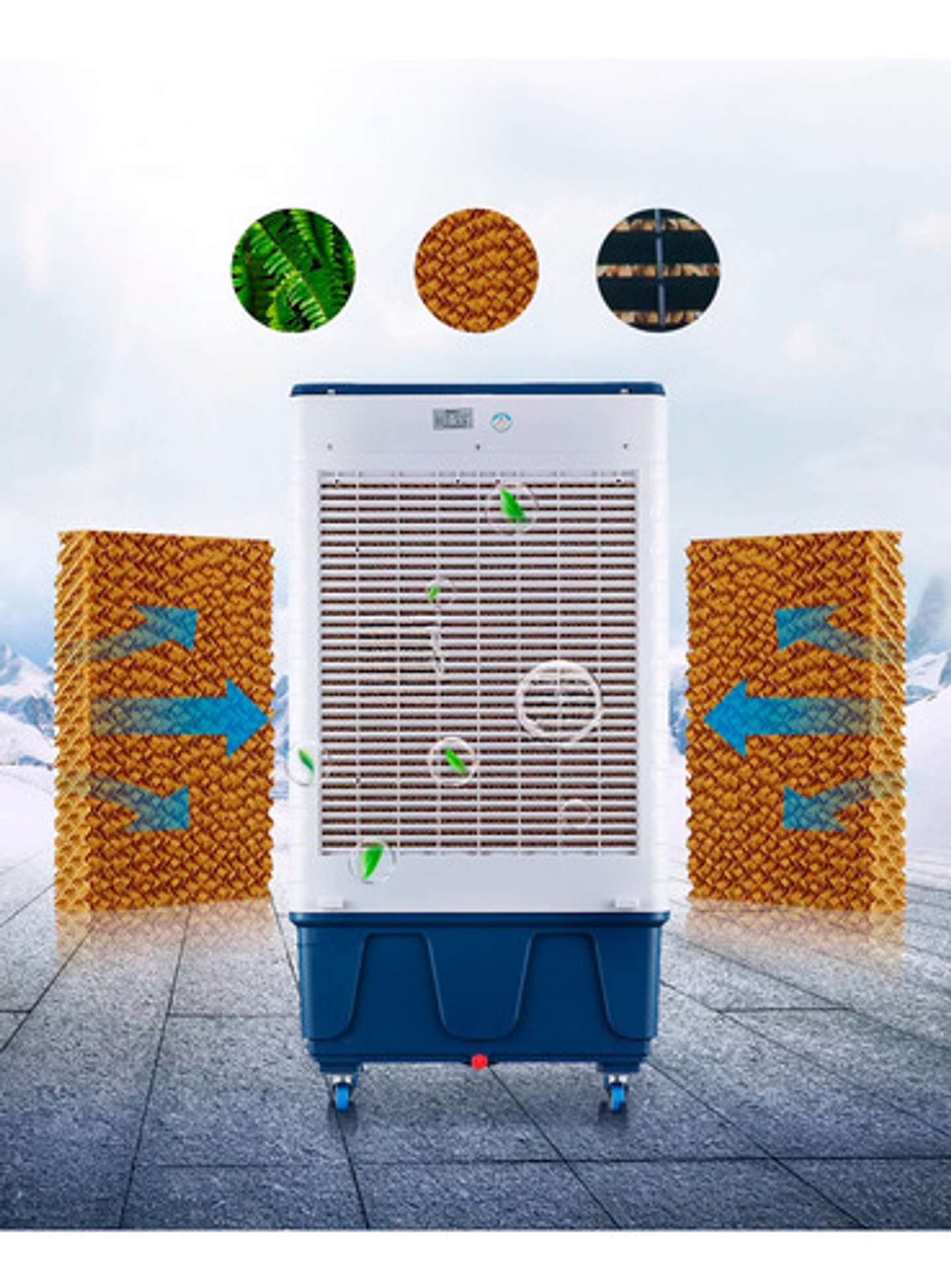 Aire Acondicionado Industrial Enfriador Agua Portátil Evapo 6
