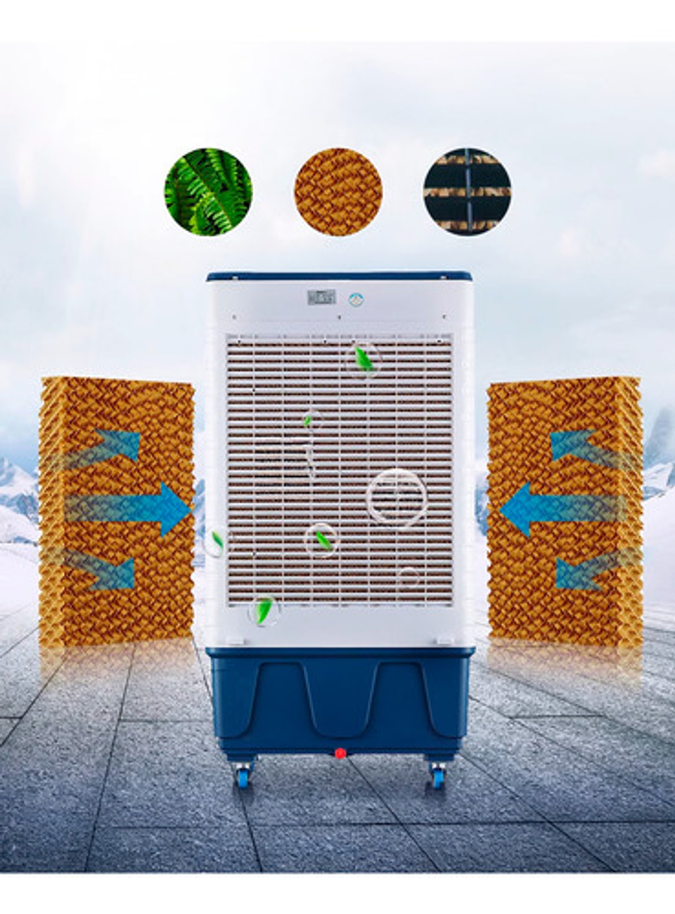 Aire Acondicionado Industrial Enfriador Agua Portátil Evapo 6