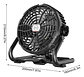 Ventilador Escritorio Inalámbrico Led Usb Camping 4400mah - Miniatura 2