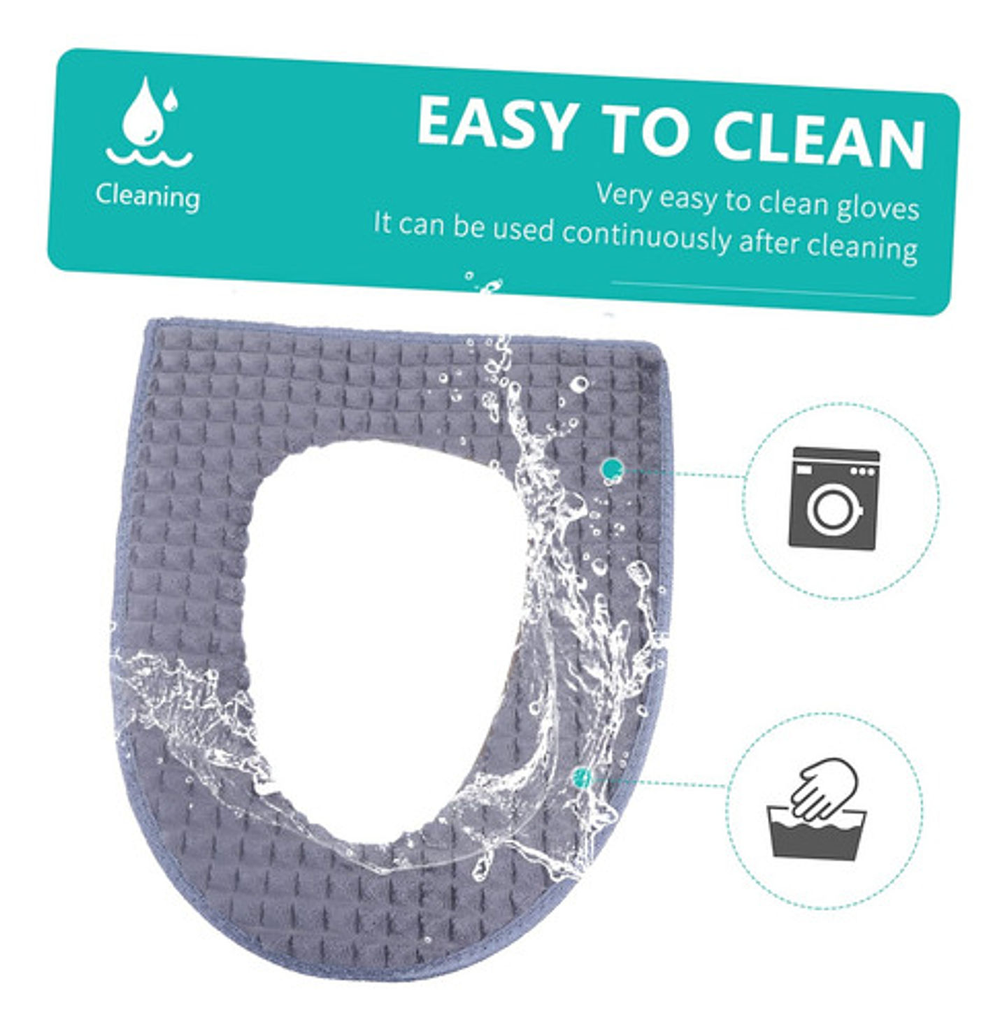 Funda Inodoro Térmica Acolchada Invierno Baño 6