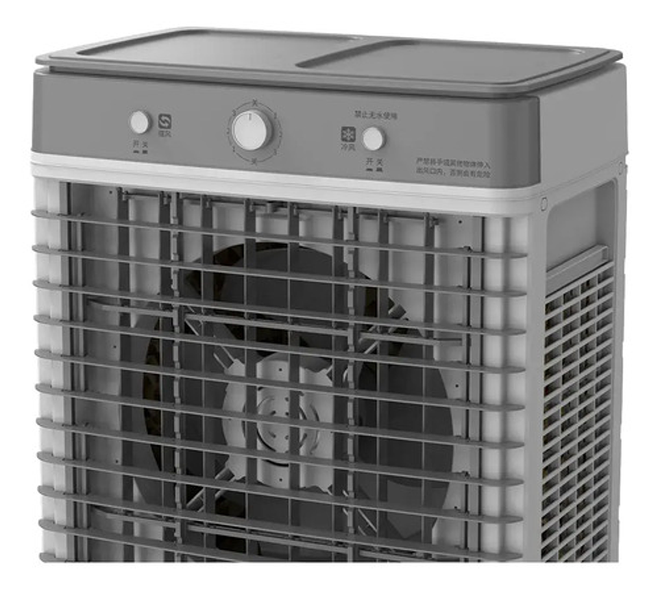 Enfriador Aire Evaporativo Industrial 5000m3 40 L Gris 4