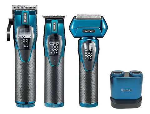 Máquina Afeitar Kemei Recargable 5 En 1 Profesional