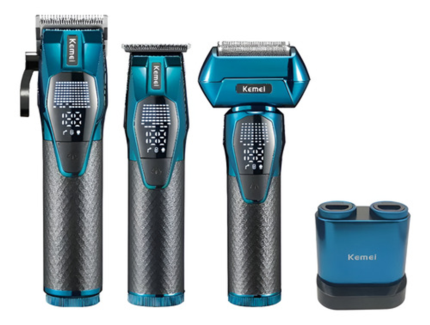 Máquina Afeitar Kemei Recargable 5 En 1 Profesional 2