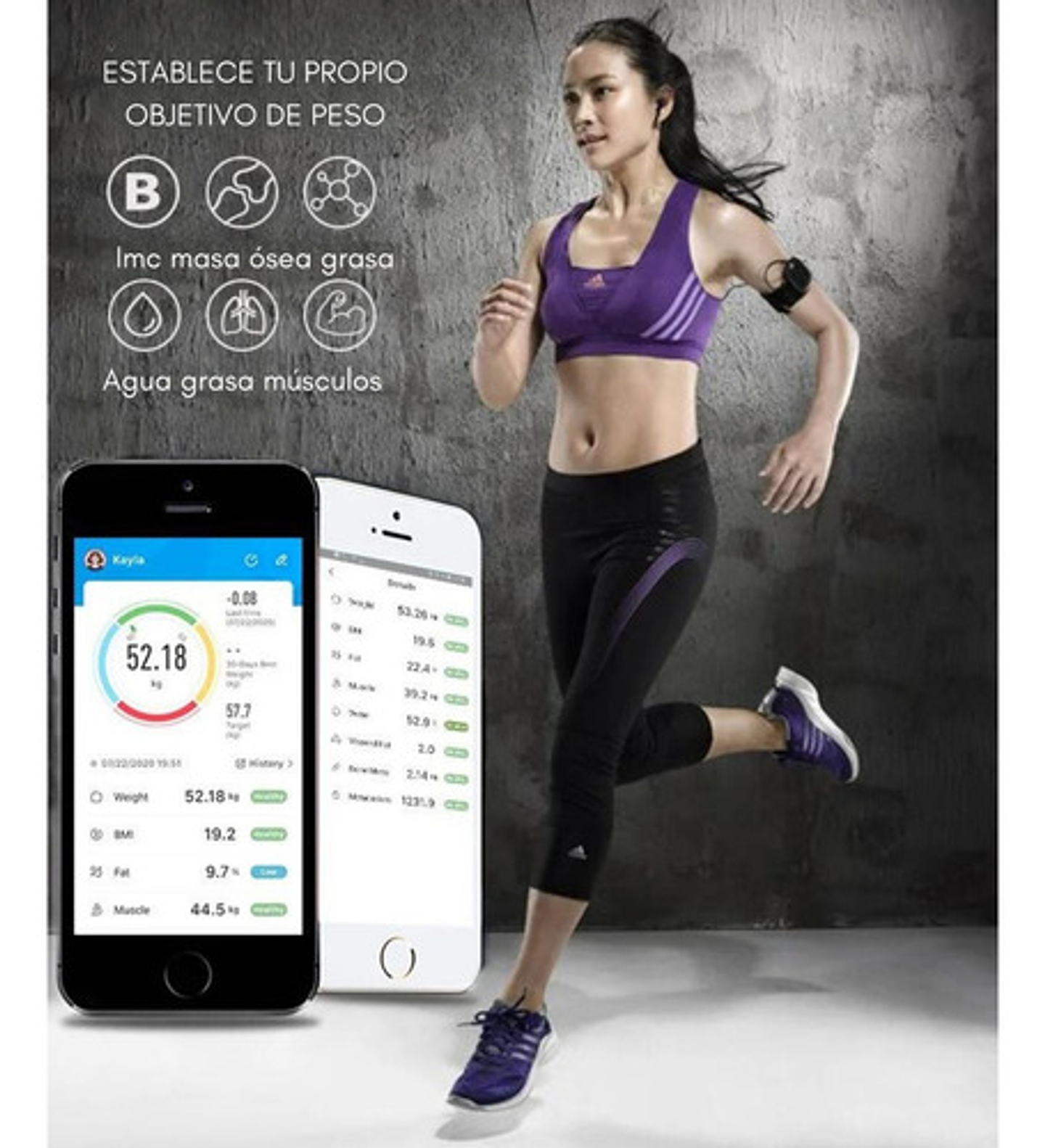 Báscula Inteligente De Bioimpedancia Digital Bluetooth 11