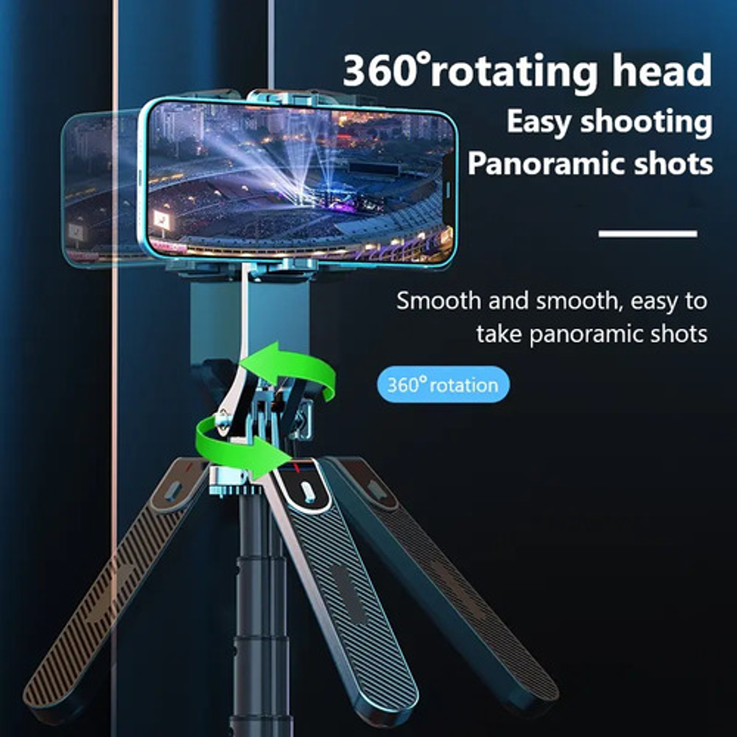 Palo Selfie Teléfono Flexible Luz Led Control Inalámbrico 4