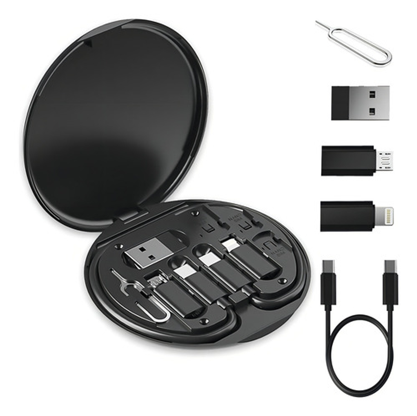 Cable Usb Otg 6 En 1 Tipo C + 3 Adaptadores, Carga Y Datos 1