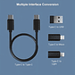 Cable Usb Otg 6 En 1 Tipo C + 3 Adaptadores, Carga Y Datos - Miniatura 9