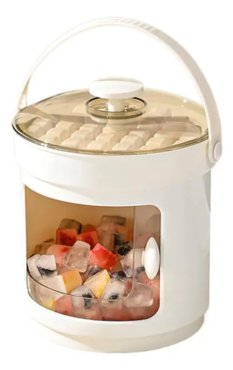 Bandejas Hielo Con Tapa Y Contenedor 36 Cubos Congelador