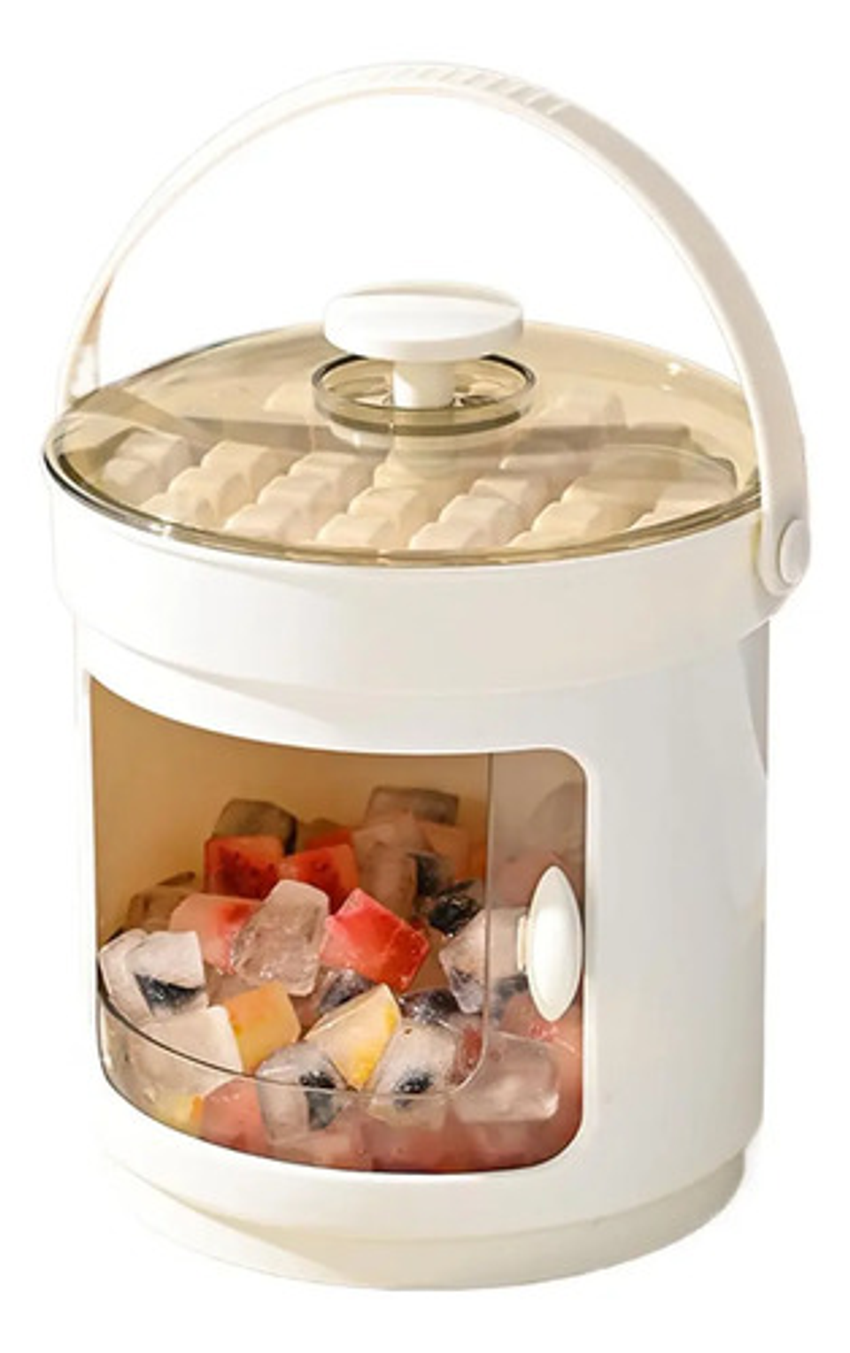 Bandejas Hielo Con Tapa Y Contenedor 36 Cubos Congelador 1