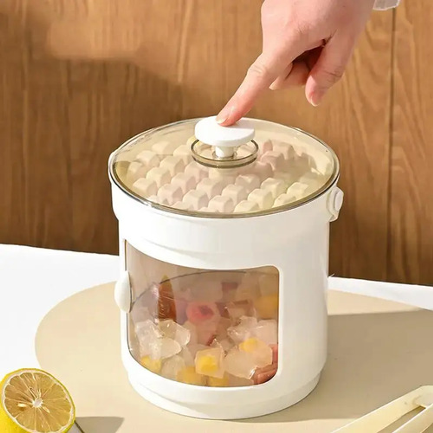 Bandejas Hielo Con Tapa Y Contenedor 36 Cubos Congelador 2