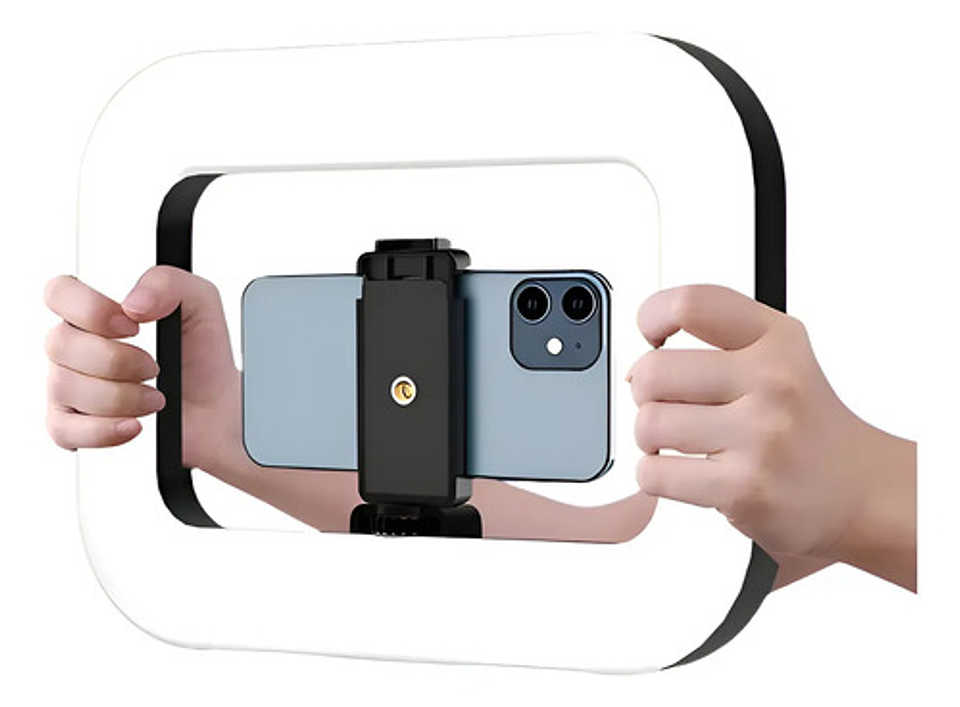 Aro Luz Led Inalámbrico Portátil Recargable De Fotos Videos 1