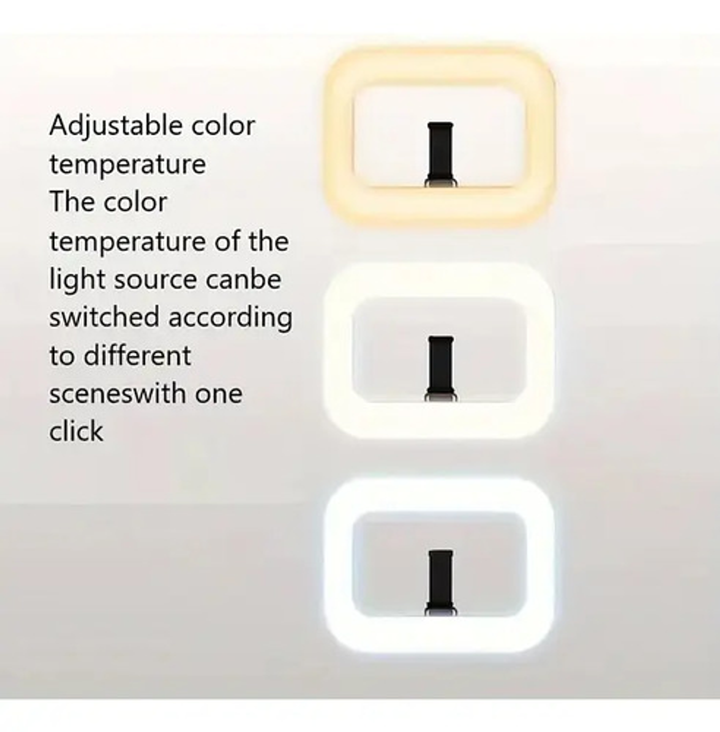 Aro Luz Led Inalámbrico Portátil Recargable De Fotos Videos 6