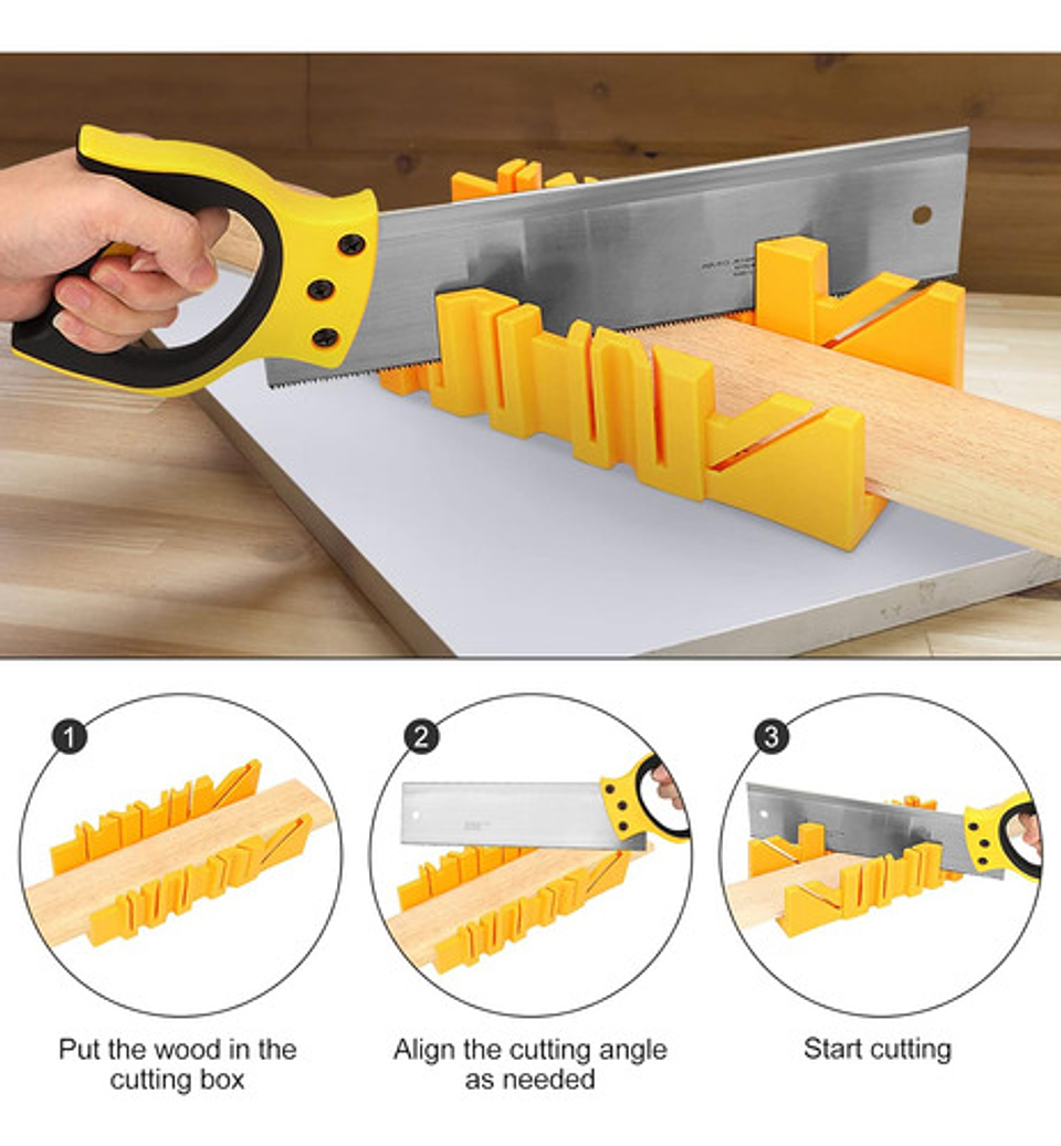 Caja Inglete Serrucho Base 12 PuLG 300mm Ingleteadora 8