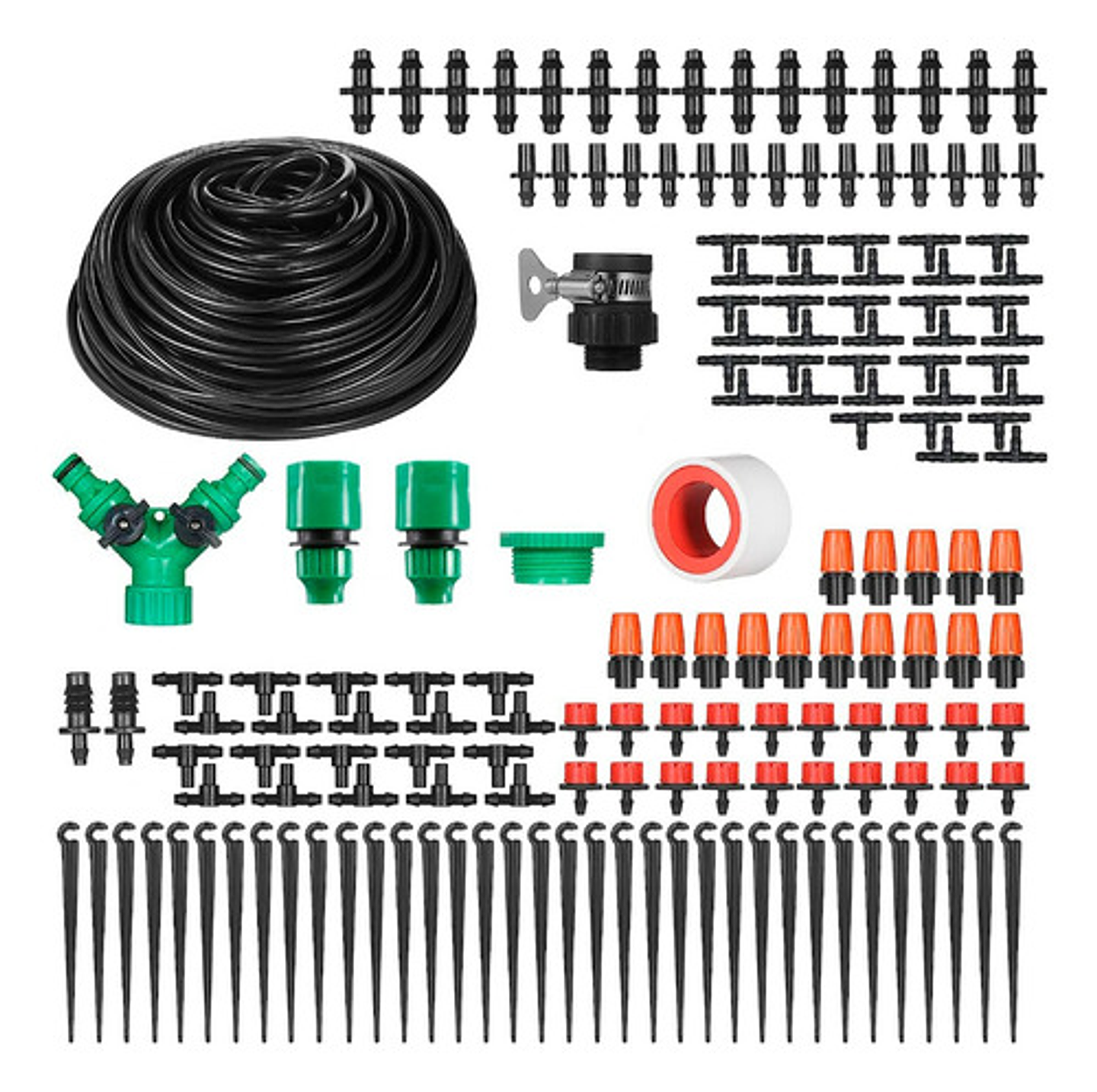 Kit De Riego Sistema Automático Goteo 40m 164pcs 1