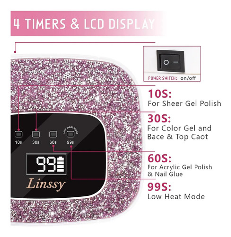 Lámpara Uv Led 268w Secado Uñas Gel Profesional Thek 3