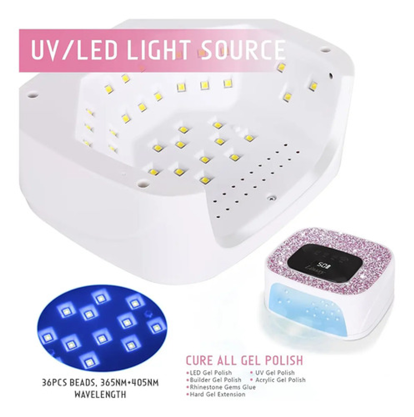 Lámpara Uv Led 268w Secado Uñas Gel Profesional Thek 4