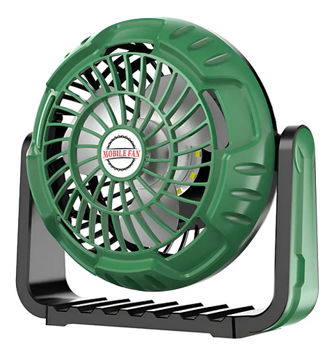 Mini Ventilador Portátil Luz Led Camping Aire Ajustable