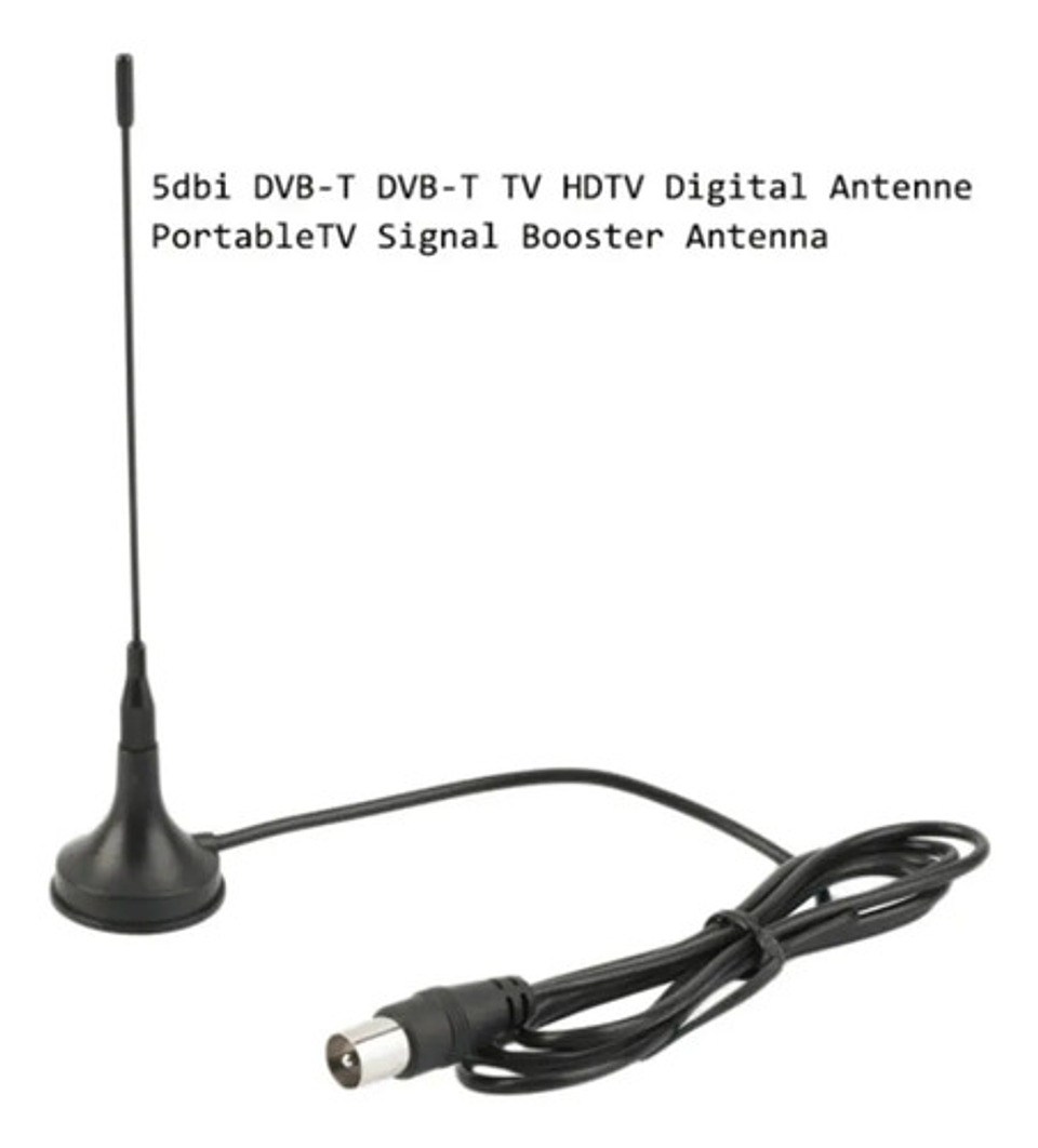 Pack 2 Antenas Tv Digitales Anthd Uhf/vhf Hdtv Coaxiales Interno/externo 3