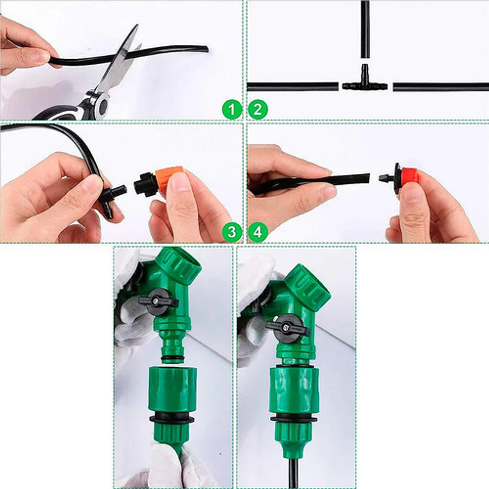 Kit De Riego Sistema Automático Goteo 40m 164pcs 3