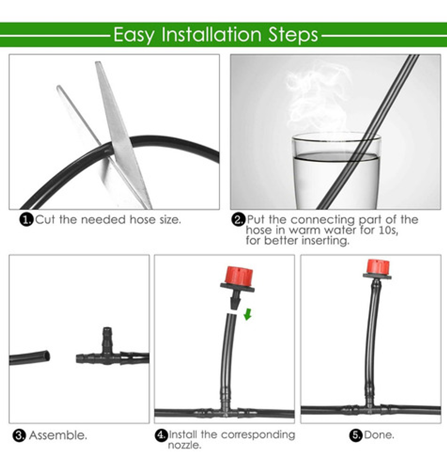 Kit De Riego Sistema Automático Goteo 40m 164pcs 5