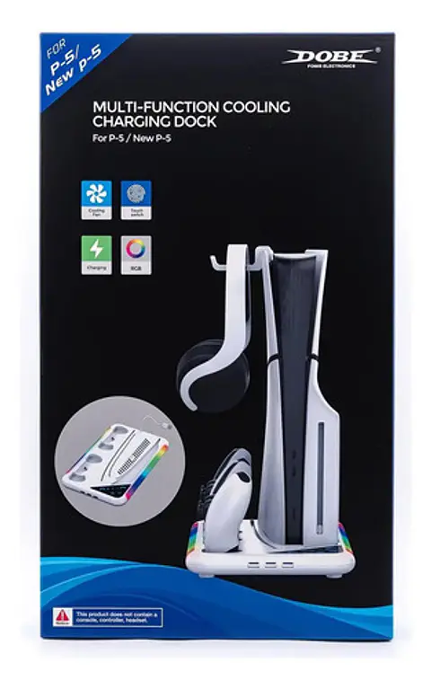Soporte Cargador Con Ventilador Para Ps5 Slim/normal