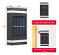 Foco Aplique Solar Led Exterior Thek Luz Cálida Ip65 Para Pared Negro - Miniatura 2