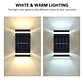 Foco Aplique Solar Led Exterior Thek Luz Cálida Ip65 Para Pared Negro - Miniatura 4
