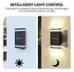 Foco Aplique Solar Led Exterior Thek Luz Cálida Ip65 Para Pared Negro - Miniatura 6