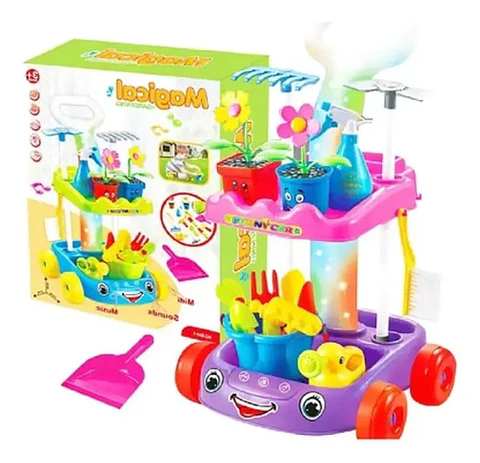 Juguete Carro De Limpieza Y Jardinería Para Niños Regalo