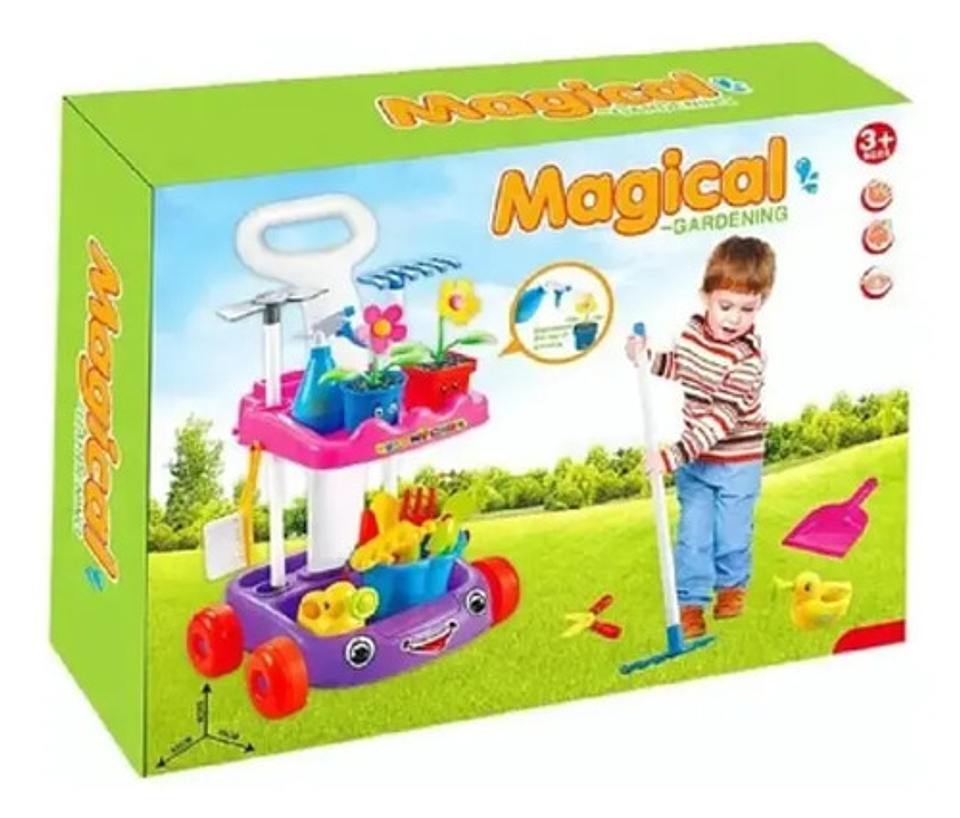 Juguete Carro De Limpieza Y Jardinería Para Niños Regalo 4