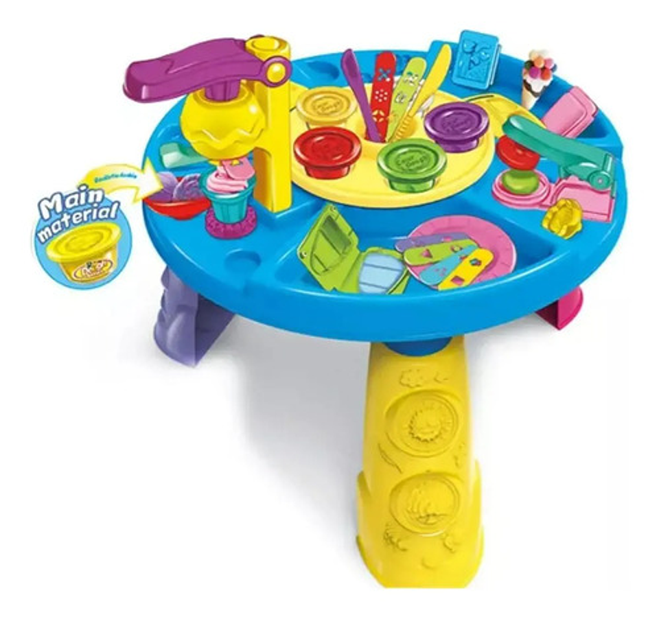 Juguete Mesa Didactica Con Accesorios Plasticina Infantil 4