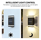 Foco Aplique Solar Led Exterior Thek Luz Cálida Ip65 Para Pared Negro - Miniatura 6