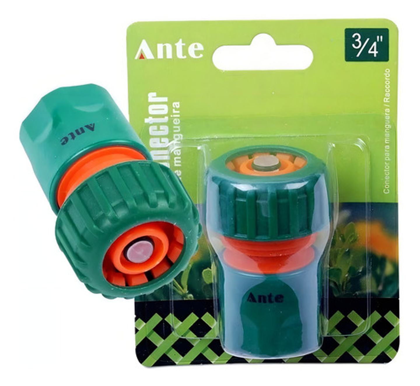 Conector Hembra Acople Rápido 3/4 Ante Unión Plástico Manguera Jardín Unico 2