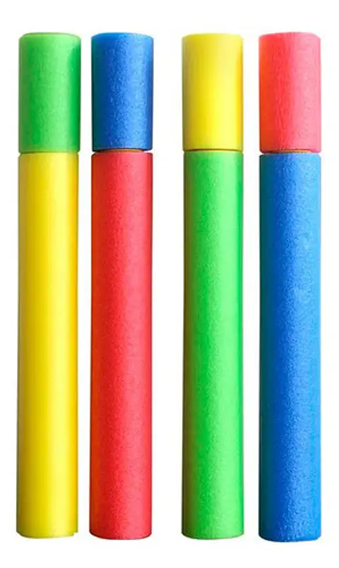 Pistola De Agua Espuma Thek Lanza Agua Colorida Para Niños Verano Colorido