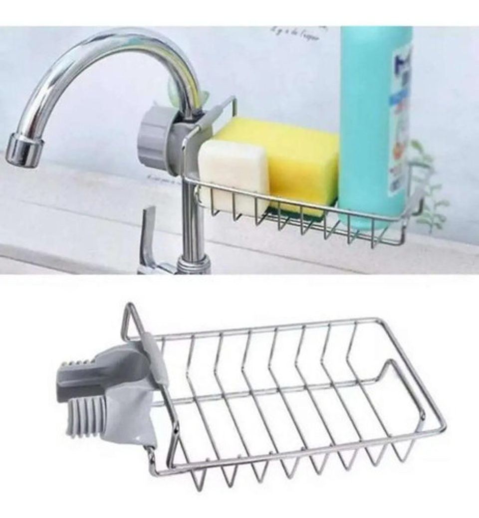 Organizador Para Lavabo De Ducha, Grifo De Acero Inoxidable 4