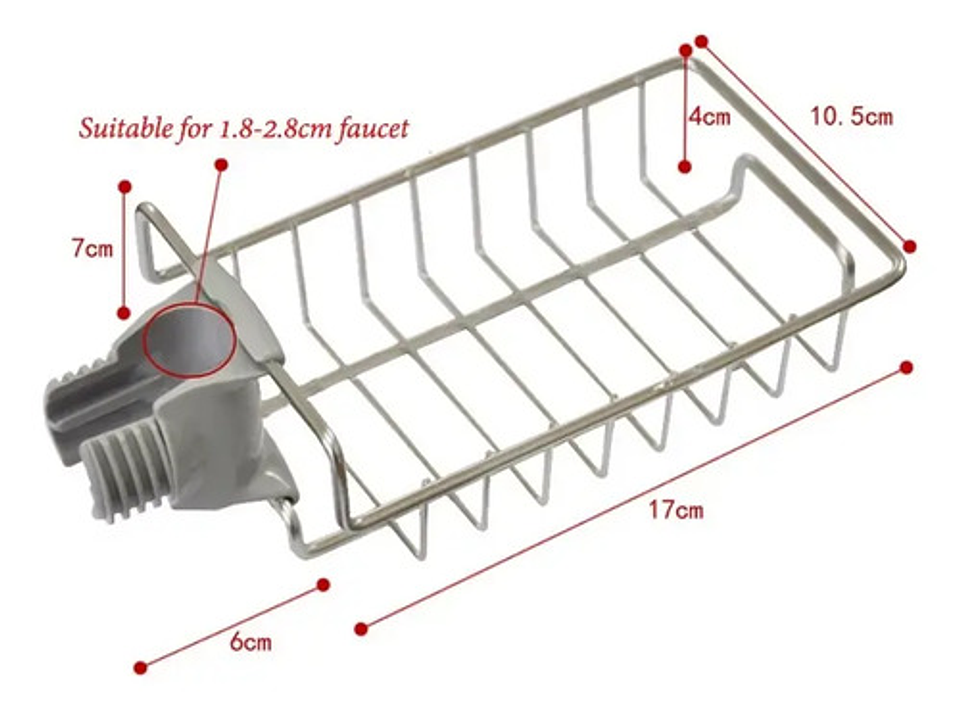 Organizador Para Lavabo De Ducha, Grifo De Acero Inoxidable 6