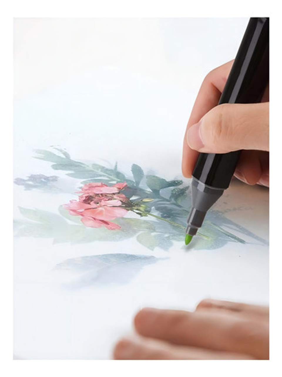 Plumones Doble Punta 24 Piezas Plumones Color Brillantes 7