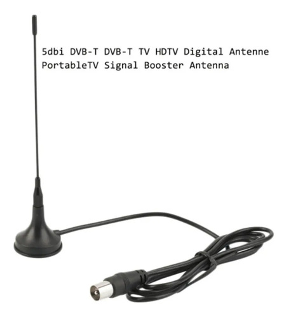 Pack 2 Antenas Tv Digitales Anthd Uhf/vhf Hdtv Coaxiales Interno/externo 7