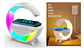Cargador Inalambrico Parlante Bluetooth Lampara Usb Radio Color Blanco - Miniatura 2