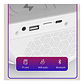 Cargador Inalambrico Parlante Bluetooth Lampara Usb Radio Color Blanco - Miniatura 10