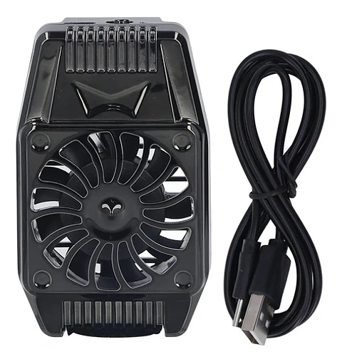 Ventilador Enfriador Mini Gamer Thek Para Smartphone Usb Negro